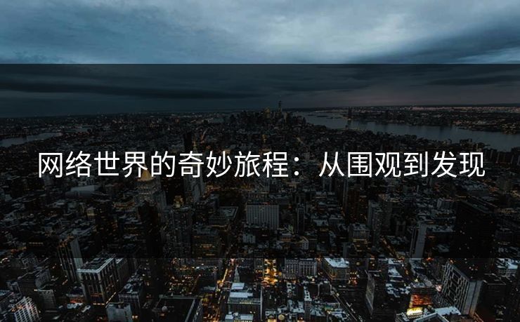 网络世界的奇妙旅程：从围观到发现